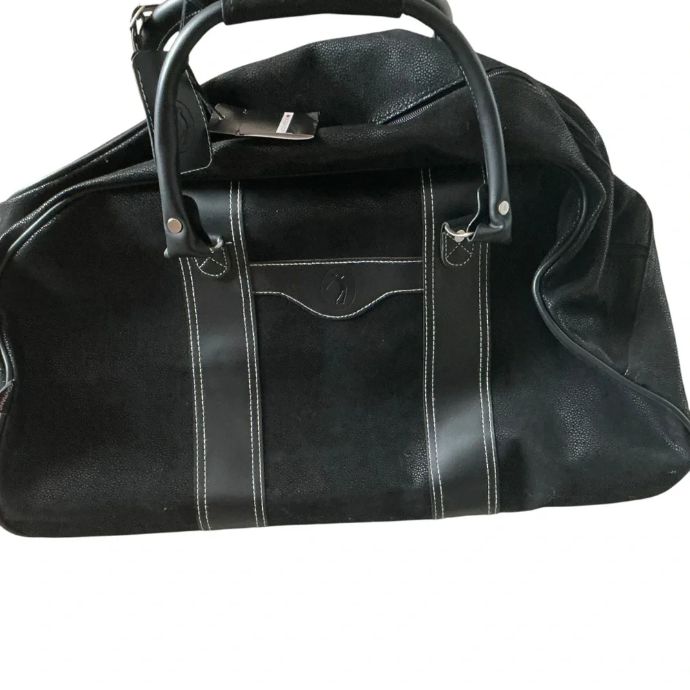 Sovrano black rolling bag duffle golfers bag